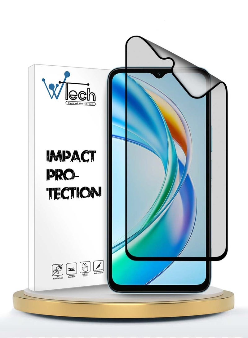 Wtech Honor X5b / X5b Plus / X5b+ 4G 2024 Nano Ceramic Full Glue Full Cover Matte Flexible Screen Protector (MSCNMN) - Clear/Black - Image 1