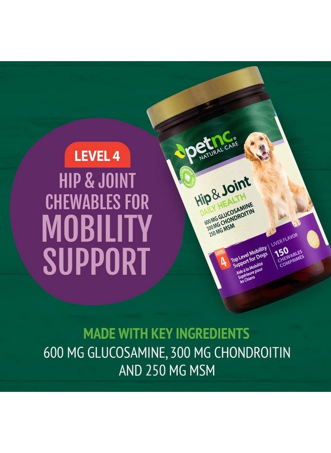 petnc NATURAL CARE Hip And Joint Health Advanced Chewables For Dogs 150 Count  - Image 2