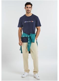 NAUTICA Graphic Regular Fit Premium Cotton Crew Neck T-shirt  - Image 3