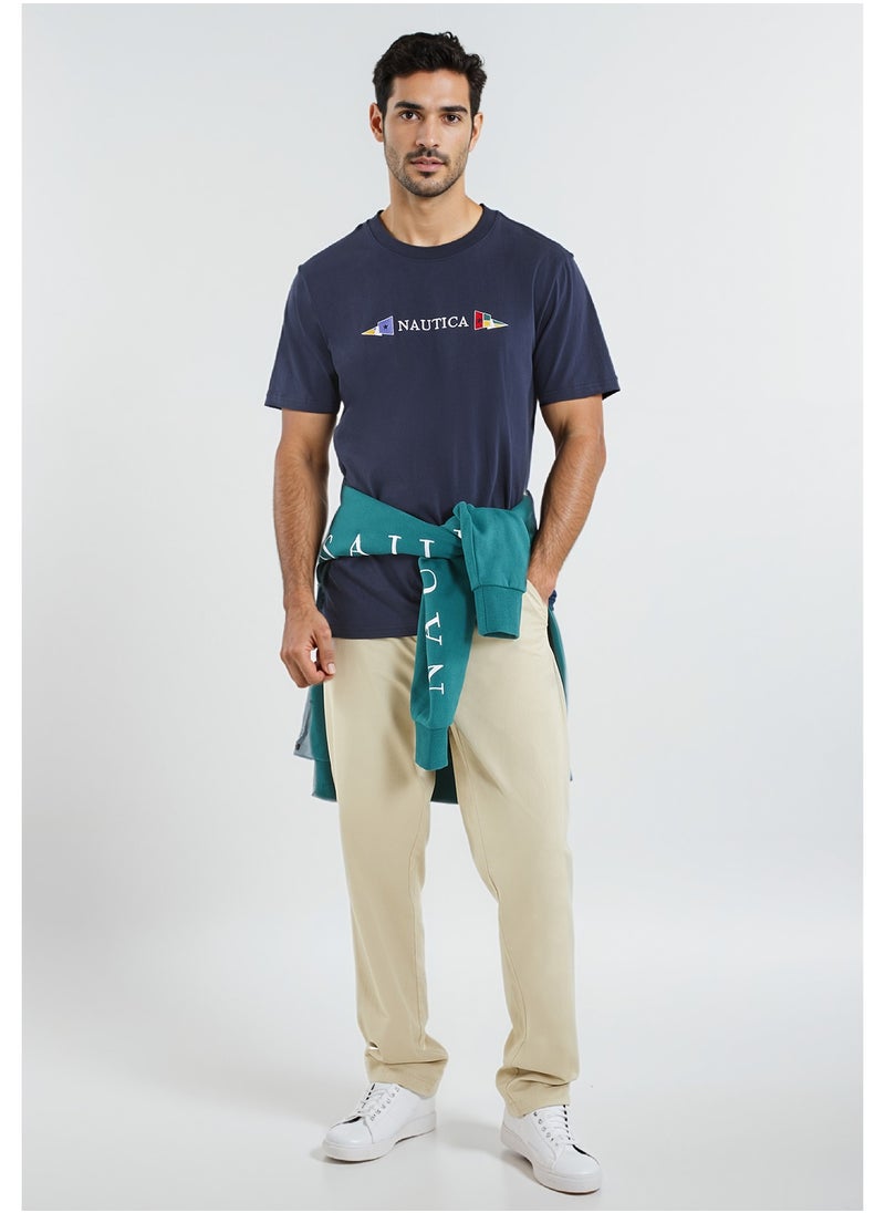 NAUTICA Graphic Regular Fit Premium Cotton Crew Neck T-shirt  - Image 3