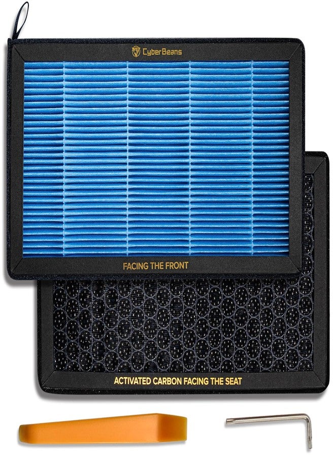 CYBERBEANS CYBEREBEANS Air Conditional Replacement with Activated Carbon for Tesla Model 3 Model Y HEPA Cabin Air Filter Accessories 2016-2024 2025 Juniper Highland Upgraded Version(2 Pack) - Image 1