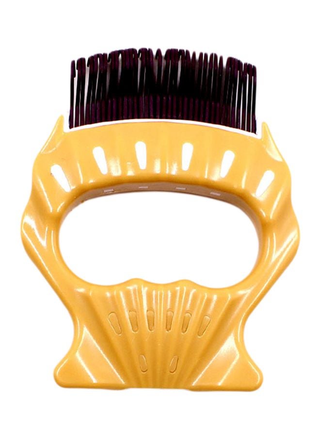 فرشاة مرنة من النايلون أصفر/أسود