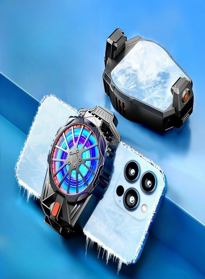 Gaming phone cooling fan silent radiator large area intelligent temperature control fan - Image 1