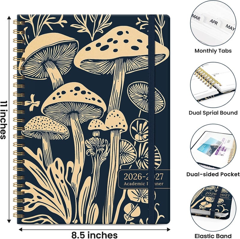 ZOTIA Planner 2026-2027, Monthly and Weekly Academic Planner July 2026 - June 2027, Hardcover Student Teacher Planning Agenda Calendar Book with Tabs, Perfect for Office School Supplies, A4 (8.5" x 11 - Image 4