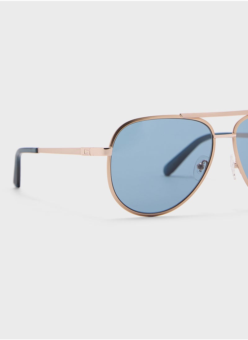GUESS - Metal Frame Aviator Sunglasses - Image 1