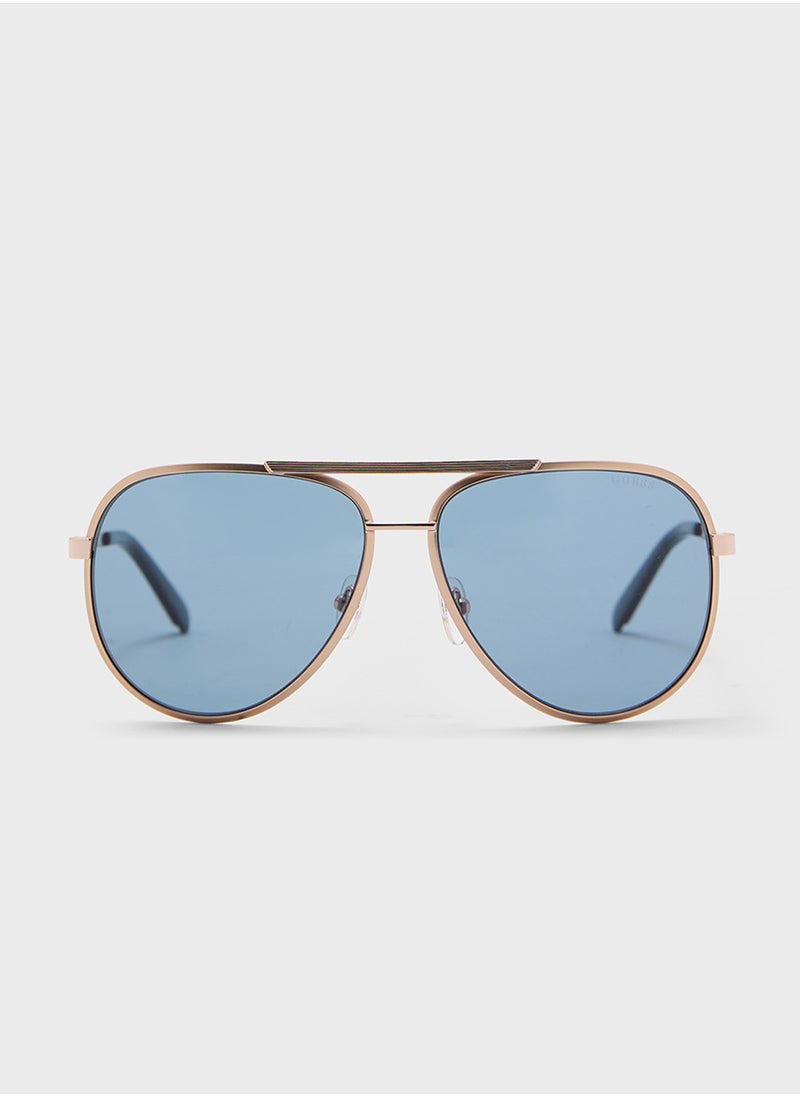 GUESS - Metal Frame Aviator Sunglasses - Image 1