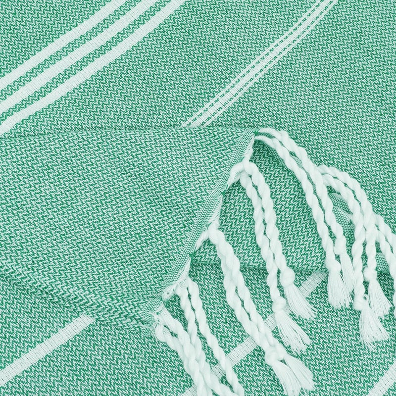 YSYJ Turkish Beach Towel 6 Pack Beach Towels 36"x71" Beach Towel Oversized Sand Free Turkish Towel Quick Dry Bath Towels Teal - Image 3