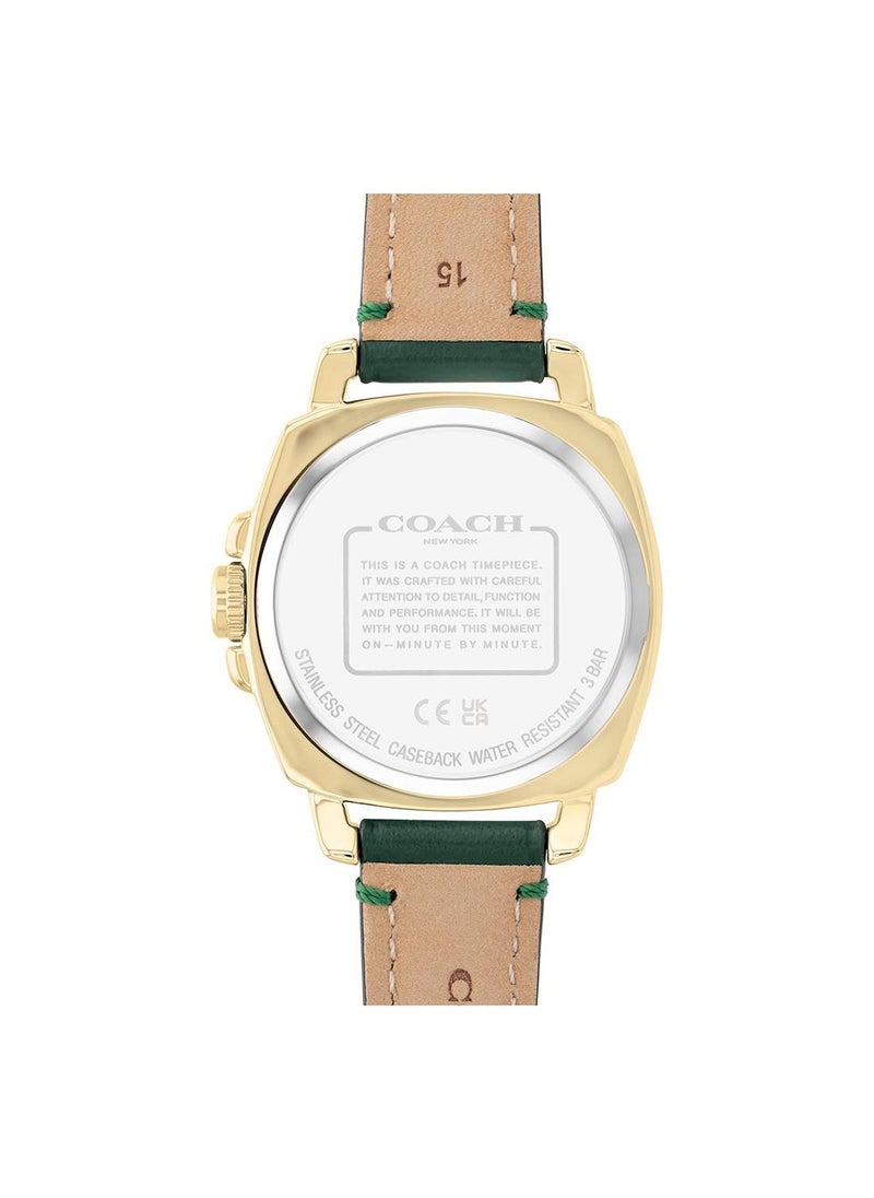COACH Women's Analog Tonneau Leather Wrist Watch 14503982  - Image 3