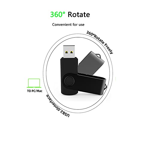 MAKACTUA 32GB 10 Colors USB Flash Drive,MAKACTUA USB 2.0 Thumb Drives Swivel Memory Stick Jump Pen Zip Drive - Image 5