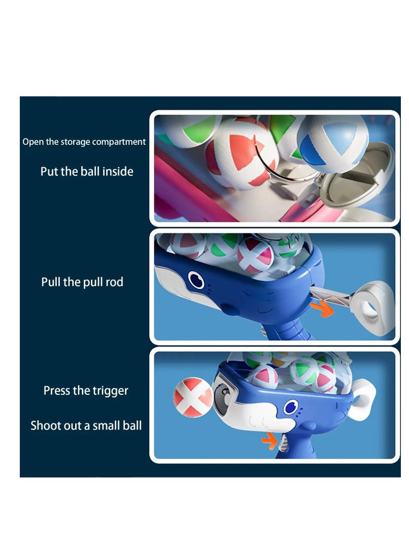 Generic Outdoor Sport Toys Children's Toy Whale Sticky Ball Ball Gun Throwing Target Cartoon Parent Child Interactive Game age 5-10 - Image 4