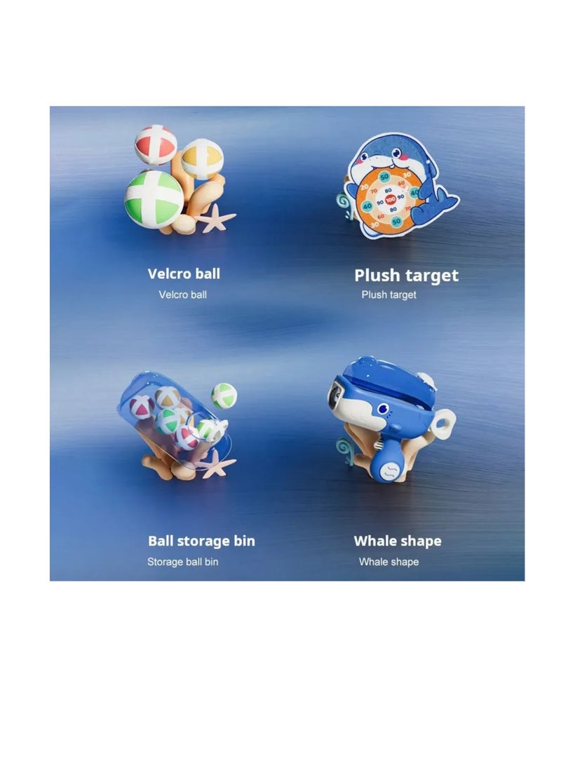 Generic Outdoor Sport Toys Children's Toy Whale Sticky Ball Ball Gun Throwing Target Cartoon Parent Child Interactive Game age 5-10 - Image 5
