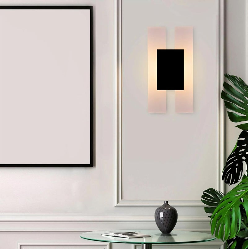 Groeien 15 Watts Rectangular LED Bedside Fancy Acrylic Wall Lighting Fixtures for Living Room Bathroom Bedroom 1 - Image 3