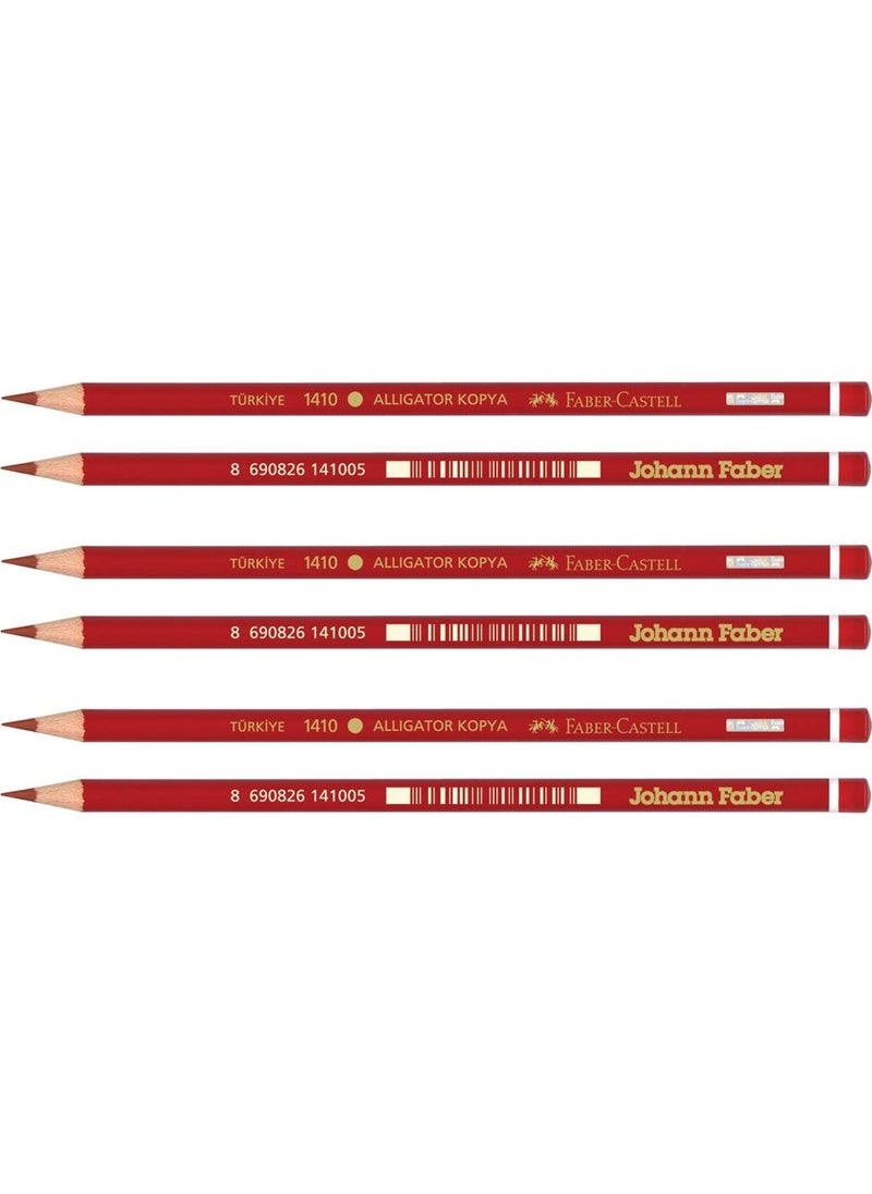 FABER-CASTELL - Copy Pen 6 Pack Red - Image 1