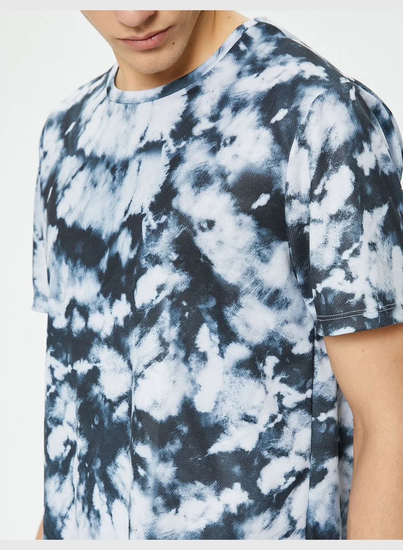 KOTON Abstract Printed Sport T-Shirt