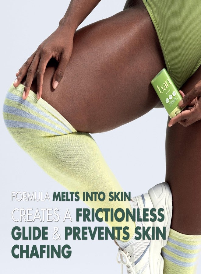 Ban Thigh & Body Anti-Friction Balm, Prevents Chafing & Skin Irritation, Anti Chafe Balm for Women & Men, Aluminum, Baking Soda & Talc Free, Unscented, 1.4 Oz - Image 2