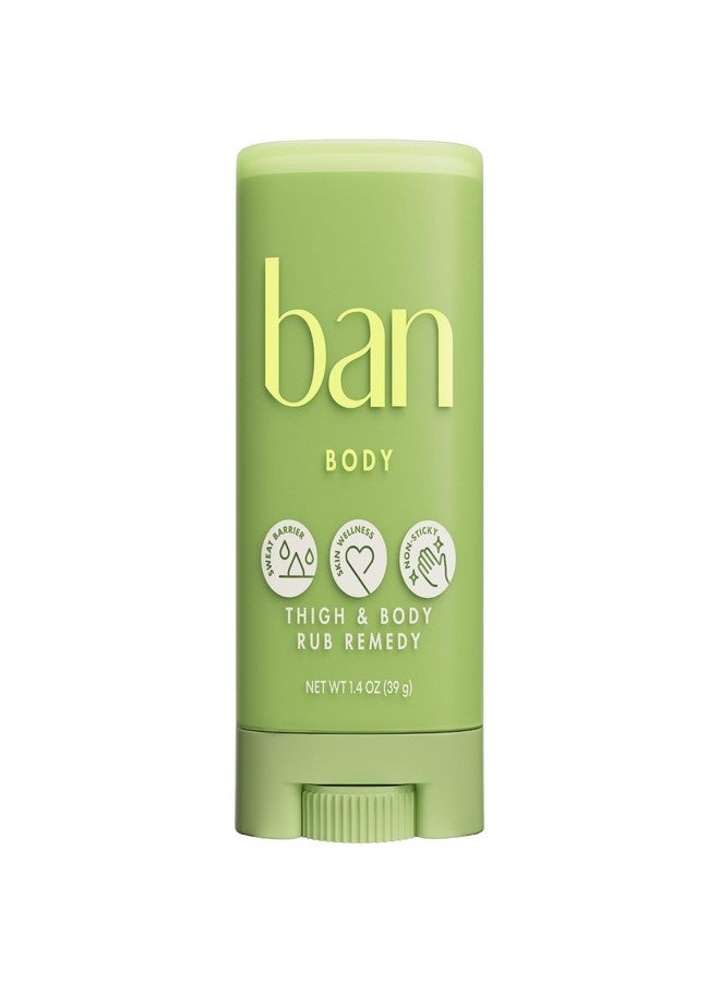 Ban Thigh & Body Anti-Friction Balm, Prevents Chafing & Skin Irritation, Anti Chafe Balm for Women & Men, Aluminum, Baking Soda & Talc Free, Unscented, 1.4 Oz - Image 1