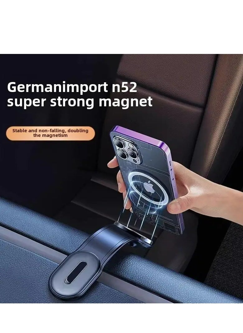 Generic - Phone Holder Magnetic Phone Holder for Car,MagSafe Dash Mount Compatible with iPhone 15 Pro Max, 15 Pro, 15 Plus Tesla Bendable MemoryTitanium Alloy for All Dashboard, Windshield - Image 1