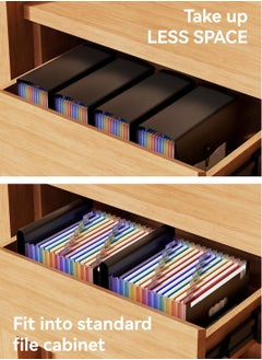 DUNISO Expanding File Folder, 12 Pocket Accordion File Organizer, A4 Letter Size Portable Document Organizer, High Capacity Storage Bag For Home & Office & School  - Image 5