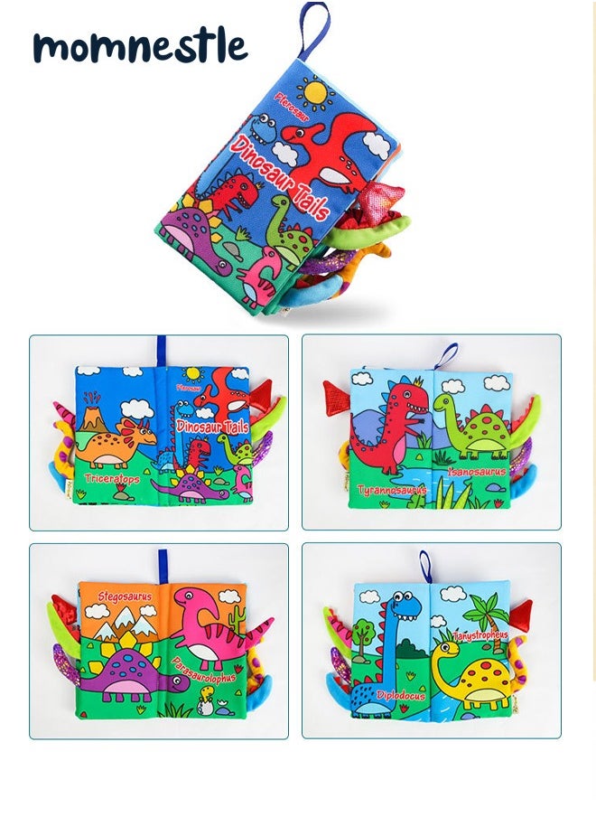 momnestle Baby Soft Cloth Books for Sensory Development and Learning and Interactive Crinkle Cloth Baby Books Toys  - Image 2