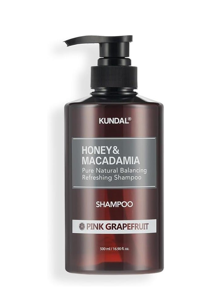 KUNDAL [KUNDAL] Honey & Macadamia Pure Natural Balancing Refreshing Shampoo - Pink Grapefruit |500ml - Image 2