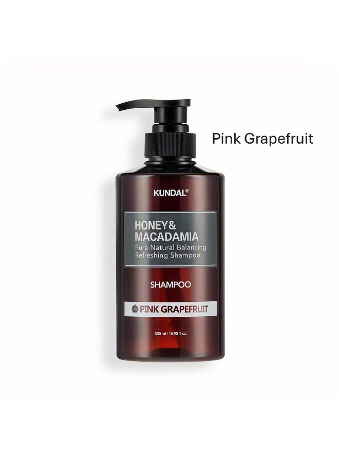 KUNDAL [KUNDAL] Honey & Macadamia Pure Natural Balancing Refreshing Shampoo - Pink Grapefruit |500ml - Image 1