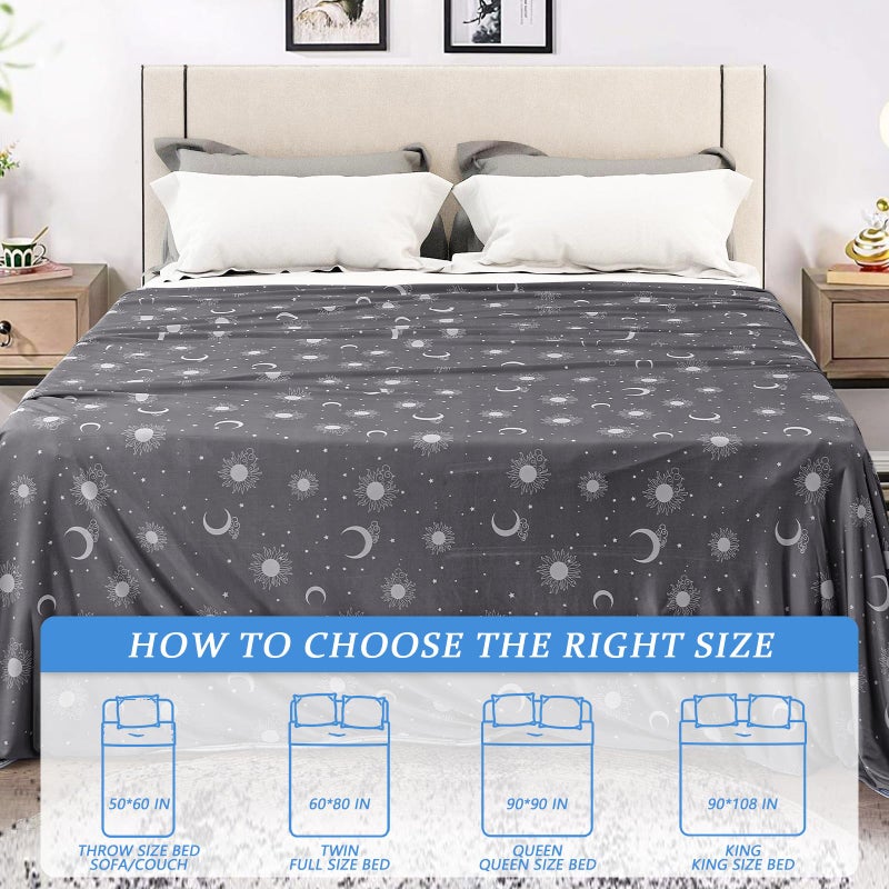 inhand Cooling Blanket Queen Size (90"x90") - Cooling Blankets for Hot Sleepers - Q-Max >0.45 Decorative Lightweight Breathable Summer Cold Blankets for Sleeping Night Sweats to Keep Cool - Dark Grey - Image 5