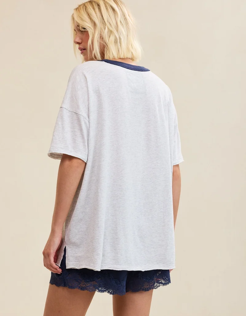 Aerie  Aerie Oversized Crew Boyfriend T-Shirt for Women | Best Price UAE