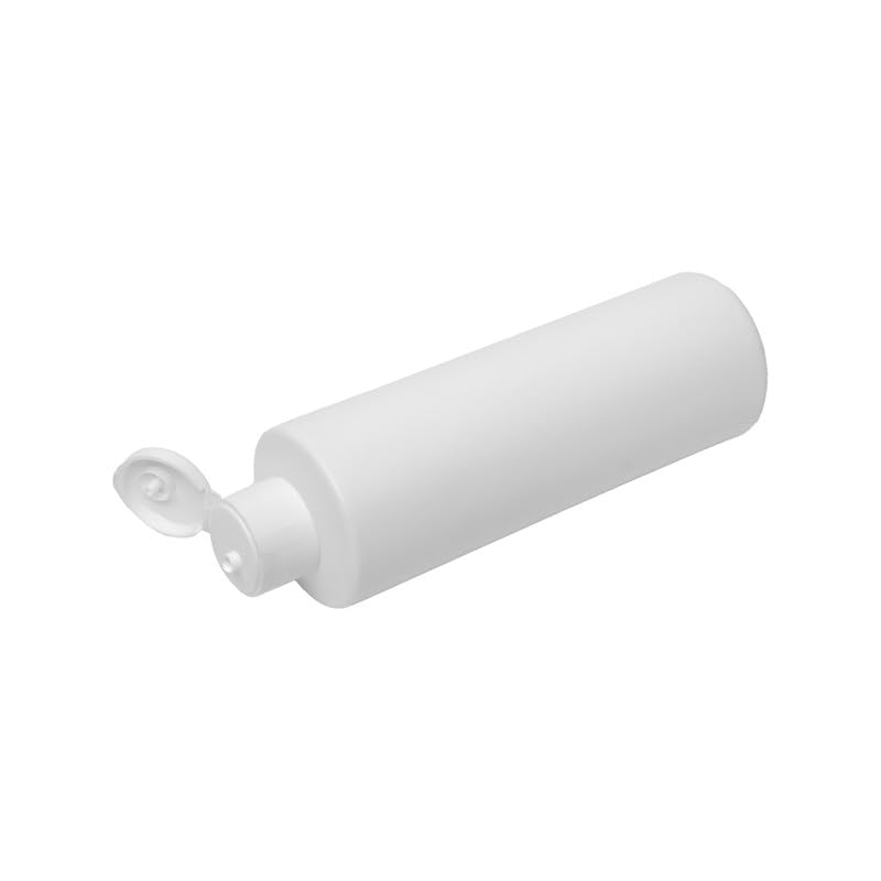Devinez Round White HDPE Bottle 250ml Pack of 2 with White FlipTop Cap and Black Hair Applicator for Serum Essential Oils Blends DIY Skin Care Cosmetics - Image 3