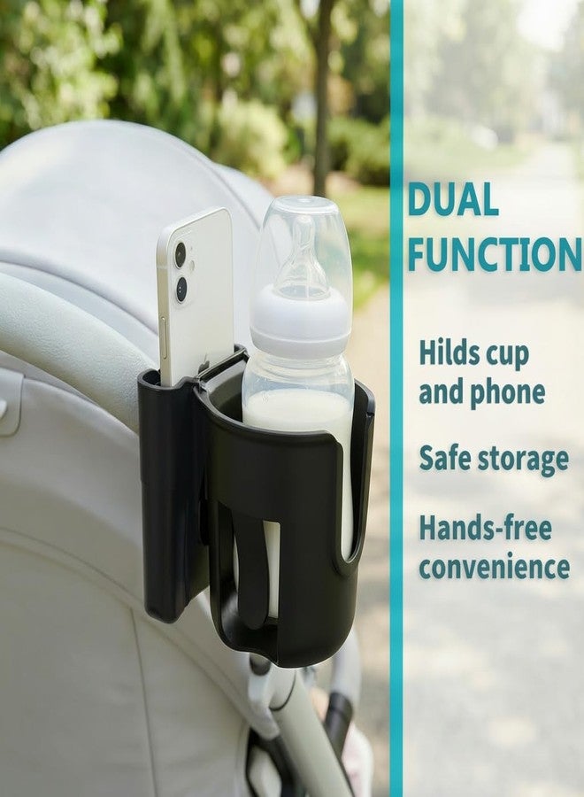 ProTraverse Adjustable Cup Holder with Phone Mount - Fits Wheelchairs, Rollators, Scooters, Bikes, Strollers | 360° Rotatable Clip - Image 5