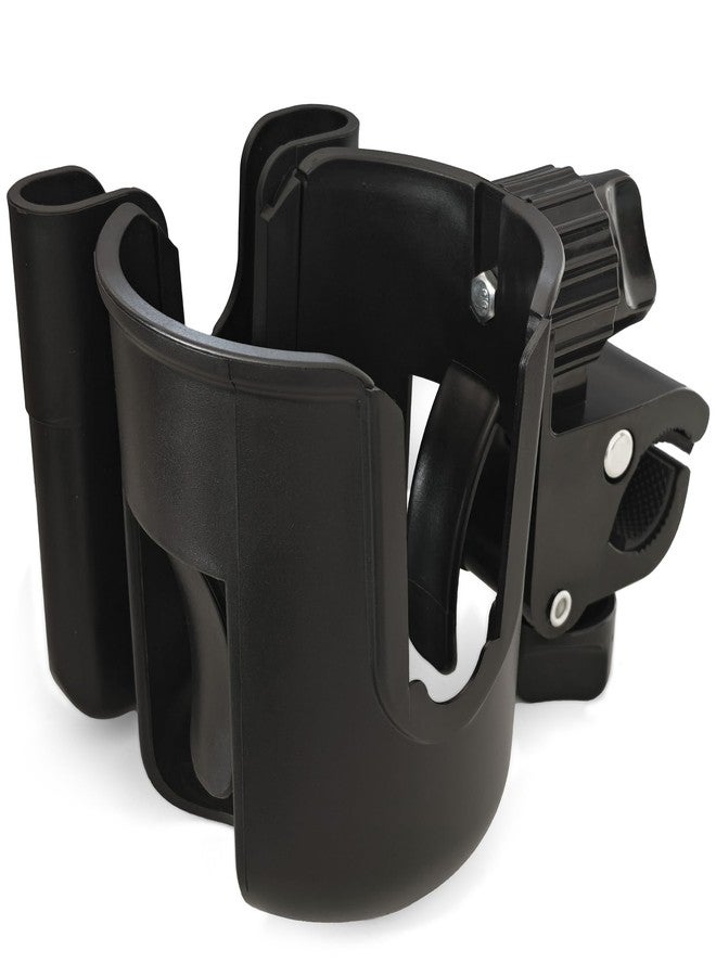ProTraverse Adjustable Cup Holder with Phone Mount - Fits Wheelchairs, Rollators, Scooters, Bikes, Strollers | 360° Rotatable Clip - Image 1