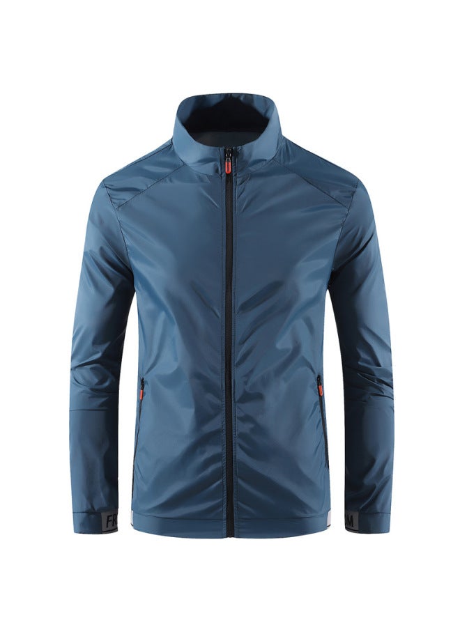 Song Feng Ya Sun Protection Clothing Men's Ice Silk Thin Breathable Casual Loose Collar Sun Protection Clothing Outdoor Fishing Sportswear Top Coat - Image 1