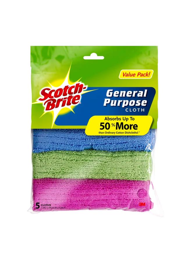 Scotch Brite General Purpose Microfibre Cleaning Cloth Multicolor 30 x 30cm