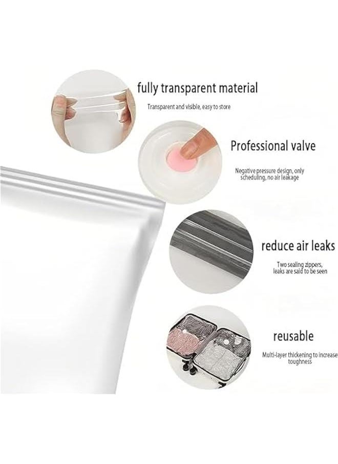 HOOKOR Vacuum Seal Storage Bags,6 Pack Space Saver Bags with Electric Suction Pump for Travel, Reusable Vacuum Sealer Compression Bags for Blankets, Comforters, Pillows, Clothes Storage  - Image 5