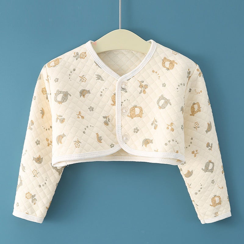 وسادة كتف نوم الأطفال ملابس الأطفال سترة الأطفال حماية الكتف حماية الذراع دافئة مضادة للتجمد شال الخريف والشتاء - Image 1