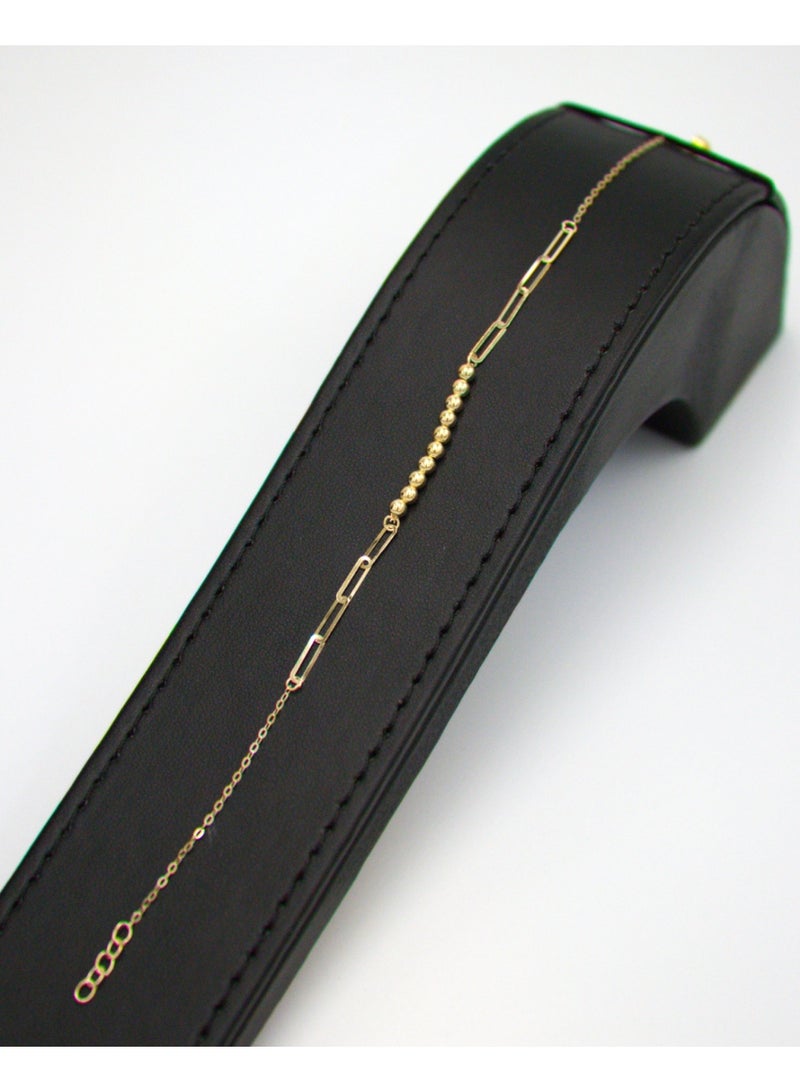 18K gold bracelet, weight 0.81 grams.
