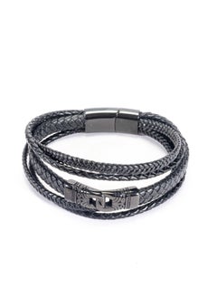 Multi Layered Black Leather Stainless Steel Bracelet for Him - pzsku/ZA7EB8C5A9D6A24126210Z/45/_/1733223637/b34ac7c0-f108-4a4a-b7e2-197193a128f6