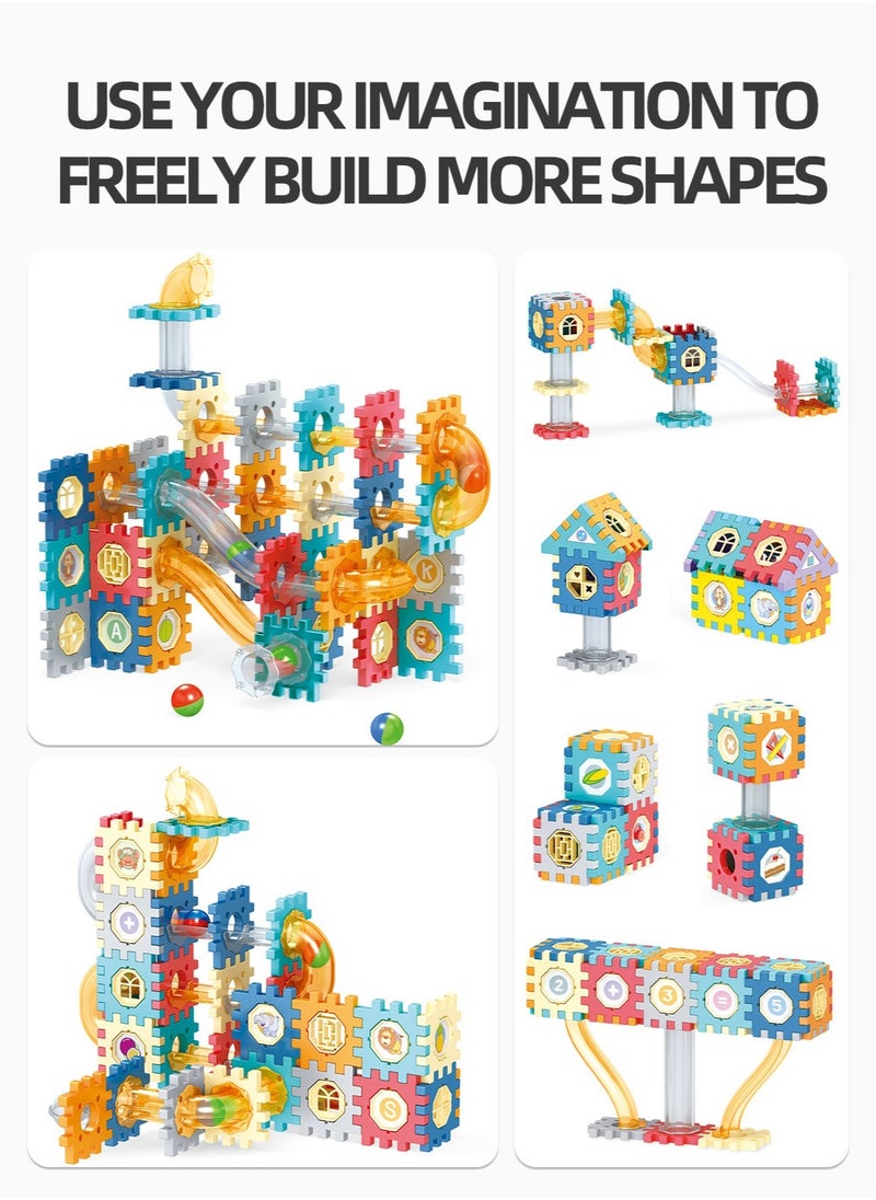 125-Piece Pipeline Rolling Ball Building Blocks ,Early Educational Building Toys Set，Educational DIY Blocks for Kids Birthday Gift  - Image 5