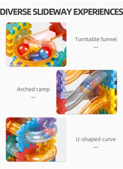 Generic 125-Piece Pipeline Rolling Ball Building Blocks ,Early Educational Building Toys Set，Educational DIY Blocks for Kids Birthday Gift  - Image 3