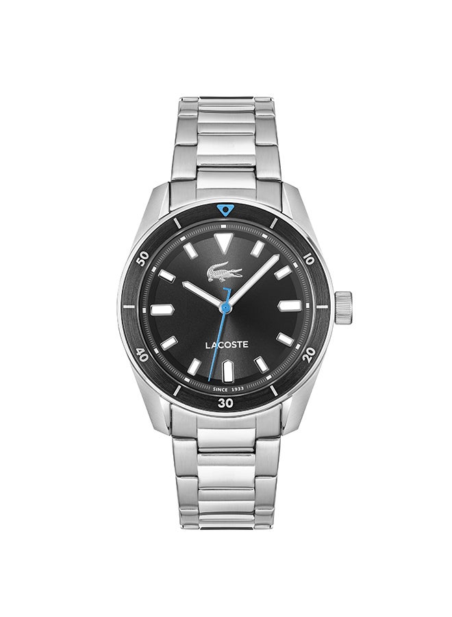 LACOSTE ROUND ANALOG MEN'S BLACK CASE WATCH - 2011433 - Image 1