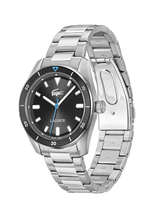 LACOSTE ROUND ANALOG MEN'S BLACK CASE WATCH - 2011433 - Image 3