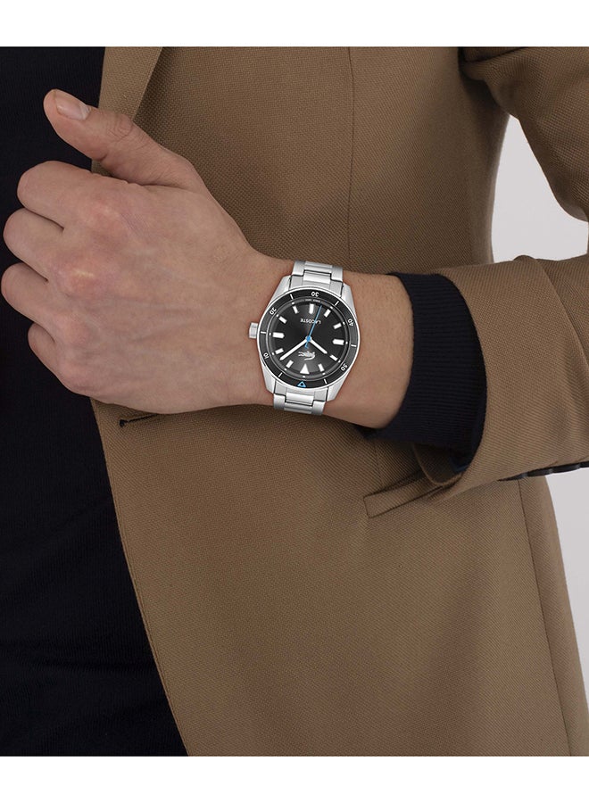 LACOSTE ROUND ANALOG MEN'S BLACK CASE WATCH - 2011433 - Image 5