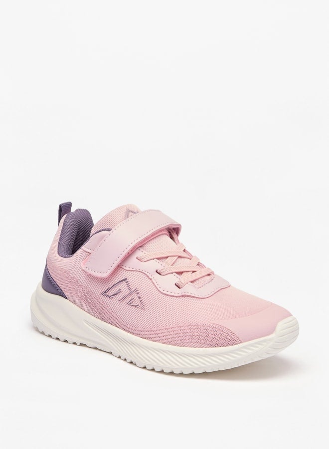 Oaklan by Shoexpress Girl's Colourblock Sports Shoes with Hook and Loop Closure  - Image 1