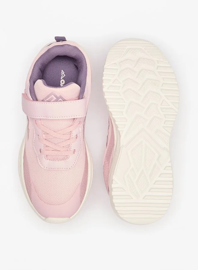 Oaklan by Shoexpress Girl's Colourblock Sports Shoes with Hook and Loop Closure