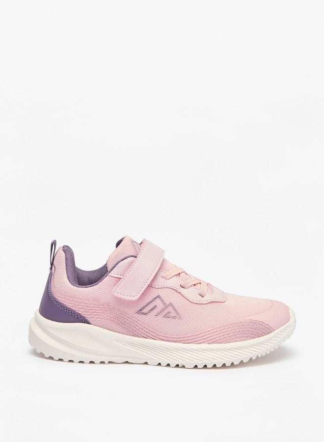 Oaklan by Shoexpress Girl's Colourblock Sports Shoes with Hook and Loop Closure  - Image 3