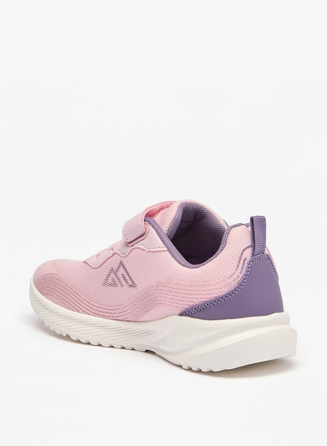 Oaklan by Shoexpress Girl's Colourblock Sports Shoes with Hook and Loop Closure  - Image 2