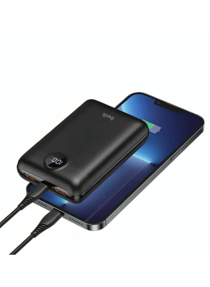 Belk بنك طاقة محمول BL-507 بسعة 10000 مللي أمبير من بيلك مع شحن سريع كوالكوم، متوافق مع USB وType-C - Image 2