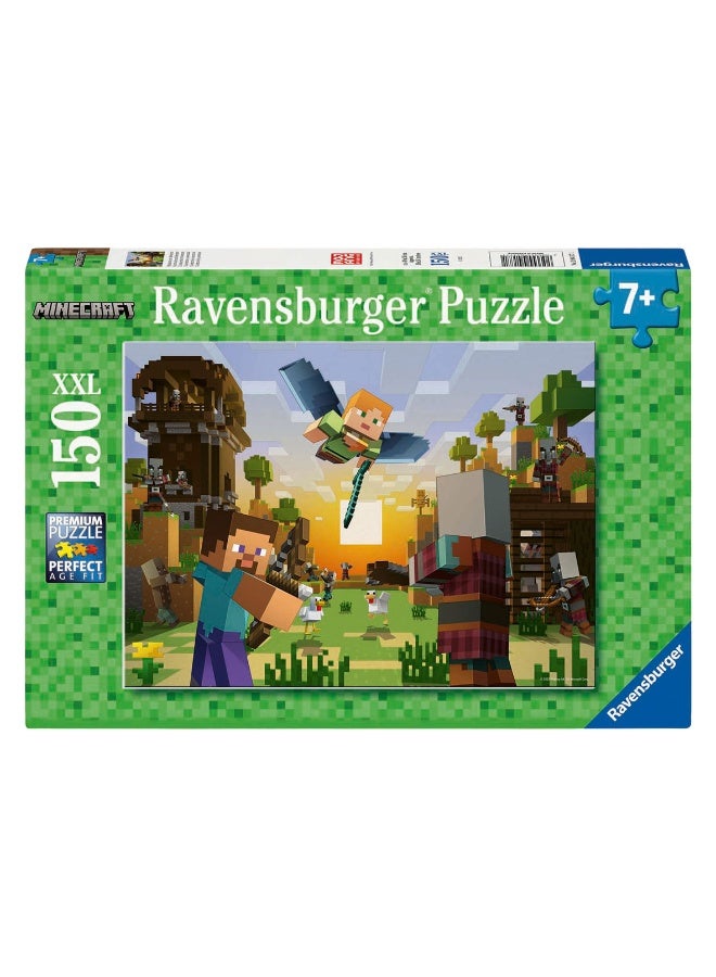 Ravensburger Minecraft Construction and Adventure 150 Piece XXL Jigsaw Puzzle – Extra Large Pieces Kids Puzzle, Softclick Precision Fit, Minecraft Artwork, Fun Learning Activity for Children Ages 7+ | 12004177-1 - Image 2