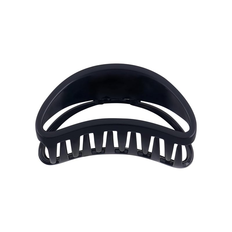 Hair Claw Clutcher Clip Butterfly Black Glossy Unbreakable Hair Accessories Korean Style for Women Pack of 2 - Image 3