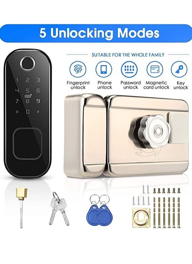 TTLOCK Smart lock Waterproof Wifi Fingerprint Lock Smart Card Digital Code Electronic Door Lock For Home Security Mortise