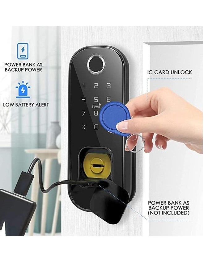 TTLOCK Smart lock Waterproof Wifi Fingerprint Lock Smart Card Digital Code Electronic Door Lock For Home Security Mortise